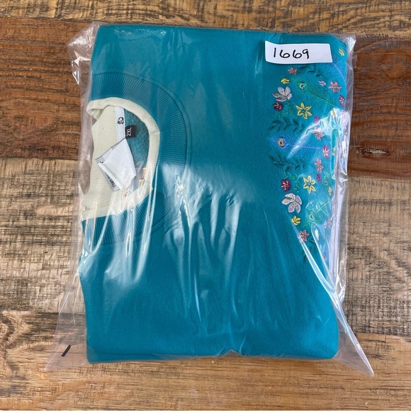 King universal Peacock Sweatshirt Size 2XL colorful grannycore - Picture 8 of 8